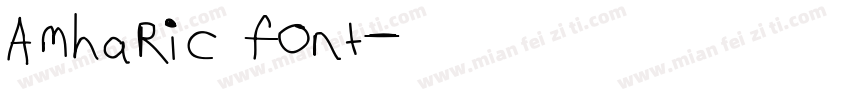 Amharic font字体转换